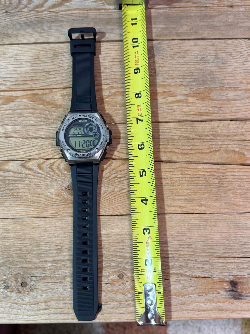Casio Black and Silver Digital Illuminator Watch